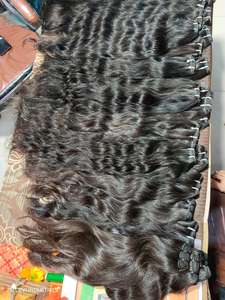 Venta al por mayor Natural Negro Cuerpo Onda Templo Indio Raw Sin Procesar Virgen Extensiones de Cabello Humano Suave Sensación Sedosa - Product Image 3