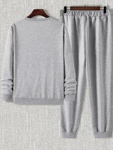 Vêtements de sport de qualité supérieure Gym Fitness Training Wear Survêtements deux pièces pour hommes Survêtement Jogging pour hommes - Product Image 3