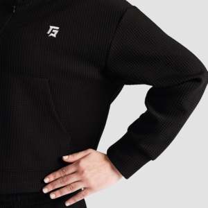 <b>Prime</b> Half Zip Upper with Stand Collar Black - Product Image 6