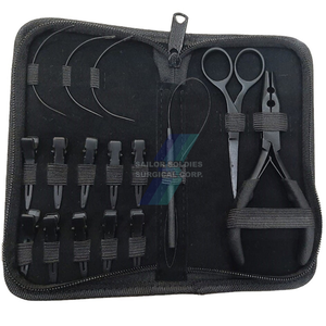 ชุดคีมต่อผมสีทึบชุดเครื่องมือต่อผมทำจากสเตนเลสสตีลสำหรับแยกผม - Product Image 1