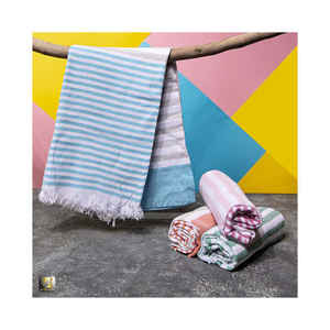 Serviette de hammam résistante au sable Superdry en coton turc couverture de plage personnalisable Peshtemal usine prix de gros compétitif - Product Image 5