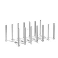 WIREKING Organisateur pliable et réglable pour casseroles et couvercles de casseroles, pour armoire de cuisine, comptoir, rangement gain de place