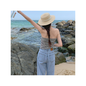 Pantalones vaqueros anchos de verano con absorción de sudor transpirable, Pantalones anchos para uso diario, ajuste ancho, cómodos e informales - Product Image 4