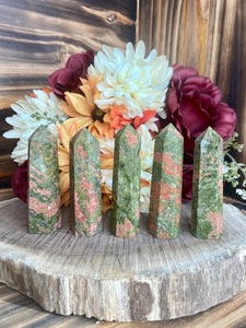 Offre Spéciale naturel Unakite cristal obélisque tour bien-être émotionnel décoratif maladie exportation pour la guérison du Chakra du coeur - Product Image 5