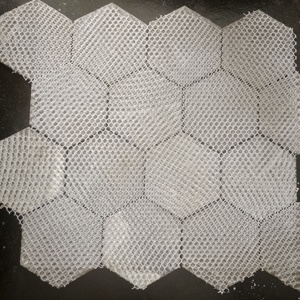HomeStyleInspo 3 "Hexagone 73mm Porcelana USA Cuerpo completo Mosaico vitrificado Uso Elevadores de escalera Vestíbulo y paredes de recepción260 x 300mm - Product Image 4