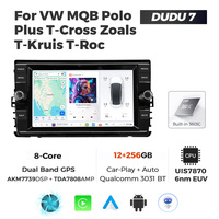 DUDU7, el Nuevo Estéreo para Auto Android 7870 de 8 Núcleos, Pantalla Inteligente de 8 Pulgadas para Auto Android para VW, Car Play, BT, WIFI, DVR, 4G, GPS
