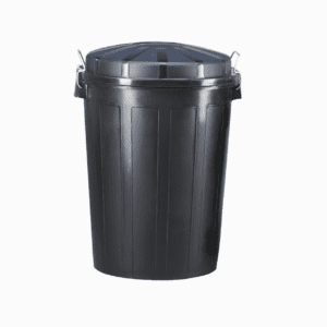 Contenitore da 95L con coperchio nero e senza pedale. 1 unità. - Product Image 2