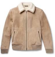 Veste coupe-vent pour homme, style pilote, en polyester 100%, coupe ajustée, col montant, design personnalisable, rétro, marron beige, doublure polaire