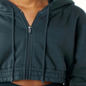 ¡Sudadera con capucha de algodón para mujer más vendida con cuello con capucha transpirable con logotipo bordado/impreso personalizado para la selección superior de invierno! - Product Image 5