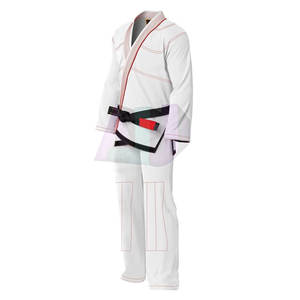 Smooth Fit <b>Men's</b> BJJ Kimono Uniform Sets Polyester/Cotton Material Breathable & Durable <b>for</b> Martial Arts Training & Tournaments - Product Image 3