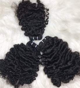 Extensión de cabello rizado birmano vietnamita crudo | Proceso de paquete de extensiones de cabello rizado birmano - Product Image 4