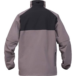 Veste courte hommes imperméable demi-fermeture éclair sport formation veste à capuche en plein air coupe-vent vestes pour hommes - Product Image 5