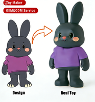 Fabrication de jouets en vinyle sur mesure, figurines d'action en PVC en gros, mini poupées 3D mignonnes