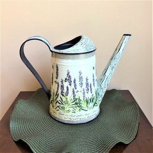 Stylish Galvanized <b>Water</b> <b>Can</b> with Enamel Work Designed <b>for</b> <b>Garden</b> Decor and Practical Plant Watering Purposes - Product Image 6
