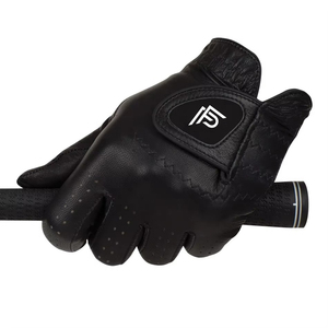 OEM guantes de golf de cuero genuino unisex completo negro suave para todos los tamaños de mano para deportes al aire libre actividades fabricante de Pakistán - Product Image 2
