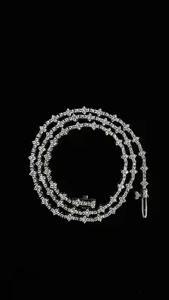 Chaîne à maillons cubains de luxe Miami entièrement glacé D VVS clouté testeur de diamants vérifier les colliers de mode Moissanite - Product Image 5