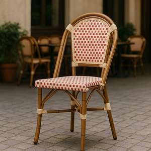 Silla de comedor de ratán cómoda de alta calidad, diseño minimalista para uso interior/exterior para sala de estar de Hotel de granja - Product Image 4