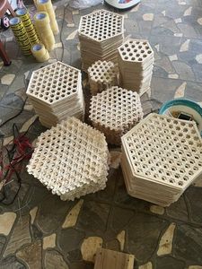 สายรัดไม้ไผ่สานติดผนังเป็นมิตรต่อสิ่งแวดล้อมสไตล์คลาสสิก - Product Image 2