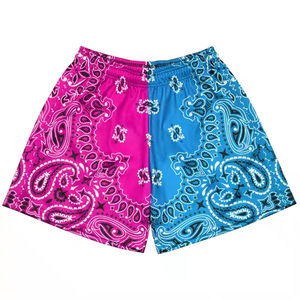 Pantalones cortos de malla de sublimación de poliéster transpirable de verano 100% de calidad personalizada al por mayor de fabricante para hombres con bolsillos al por mayor - Product Image 5