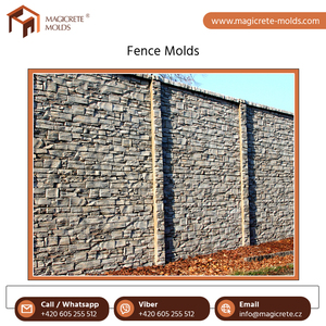 Gama exclusiva de calidad óptima superventas diseño moderno pared de un solo lado decorativo esgrima molde para hormigón - Product Image 6