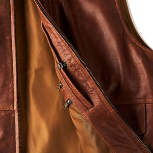 Chaleco de cuero de nuevo diseño de fabricante pakistaní para hombre, gran oferta, chaleco de cuero de buena calidad en Stock - Product Image 2