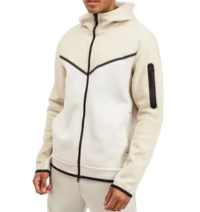 Sweat à capuche pour hommes 100% coton de qualité de luxe brodé pour bouffée impression pull thermique lourd hiver Streetwear teint uni - Product Image 1
