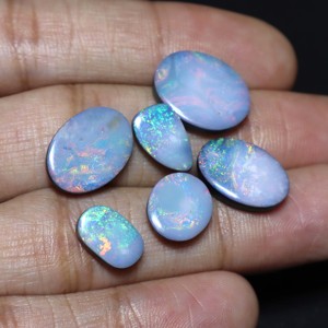 Ópalo Australiano Natural de 28 Quilates, Doble Cabujón, Multifuego, Alta Calidad, de 11x7mm a 16x13mm, Piedra para Joyería - Product Image 2