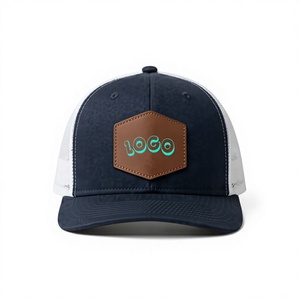 Casquette Trucker Streetwear OEM ODM 6 Panneaux avec Patch en Cuir Logo Personnalisé Snapback Maille Casquette Formelle Unisexe Gorras - Product Image 2