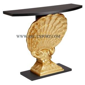 Table Console en fer en métal couleur noir et or maison salon ferme Table Console latérale décorative Table basse prix le plus bas - Product Image 1