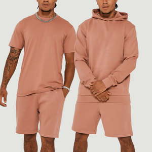 Recién llegado, conjunto de pantalones cortos con capucha para hombre, conjunto de pantalones cortos de tamaño personalizado, conjunto corto con capucha hecho en Pakistán, servicio personalizado OEM - Product Image 1