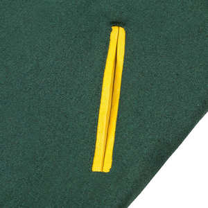 Men's Two Tone Varsity Jacket with <b>Yellow</b> Leather Sleeves and Body Custom College Style Letterman Baseball <b>Coat</b> - Product Image 2