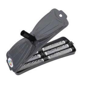 Balai manuel à long manche en plastique pour nettoyer les miettes sur les tapis et les sols, outil à rouleaux, état neuf - Product Image 2