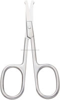 Ciseaux de manucure de précision en acier inoxydable à pointe ronde, ciseaux professionnels pour les cuticules, les sourcils, les poils du nez, soins personnels