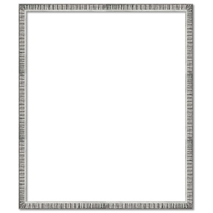 Marco de fotos de metal con acabado plateado vintage y detalles artesanales perfectos para colecciones de hogar o tienda de regalos - Product Image 1