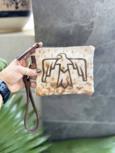 Hair-On cuir de vachette pochette broderie été Laser gravure bracelet gland élégant concepteur Western Offre Spéciale fermeture éclair luxe - Product Image 3