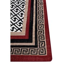Alfombras de Lana Hechas a Mano Estilo Alhambra, Gris y Negro, Tejido Plano, para Hogar, Diseño Geométrico Rectangular, 10mm, para Adolescentes-ADWP-13051 - Product Image 4