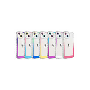NETzy เคสป้องกันดีไซน์แบบไล่ระดับสีแวววาวหรูหราสำหรับ iPhone 14 Plus ฝาหลังซิลิโคนกันกระแทกเคสอิเล็กโทรเพลท INS Girls - Product Image 2