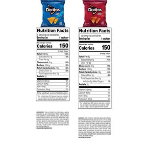 Chips de Tortilla con Sabor a Doritos, Paquete Variado de Favoritos (Queso Nacho y Cool Ranch), 1 Onza (Paquete de 40) - Product Image 3