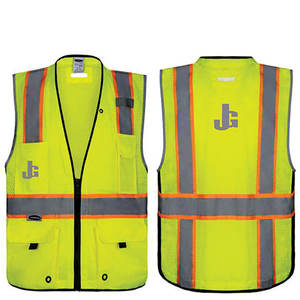 Sécurité Offre Spéciale personnalisée plusieurs tailles OEM vêtements de travail gilet de sécurité Construction vêtements haute visibilité polyester respirant - Product Image 1