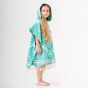Serviette à capuche pour enfants Navajo, motif tribal, âges 2-5 ans, 100% coton - Product Image 4