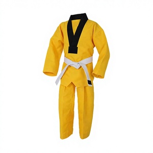 ชุดเทควันโด ยิวยิตสู คิโมโน โดบก ชุดฝึกซ้อมคาราเต้สำหรับผู้ใหญ่ ชุดศิลปะการต่อสู้ พิมพ์ลายโลโก้ด้วยความร้อน - Product Image 1