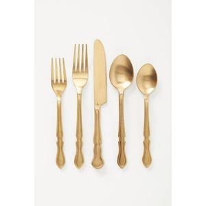 Vente directe d'usine ensemble de couverts de cuillère en laiton avec poignées simples ensemble de couverts de taille personnalisée à bas prix - Product Image 4