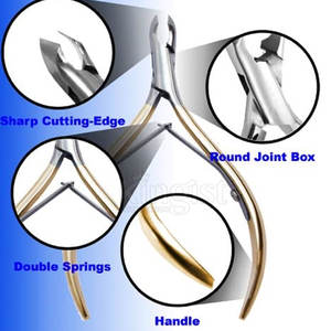 Pinces à cuticules en acier à lame incurvée personnalisées professionnelles pinces à ongles pour pédicure manucure équipement de Salon de beauté pour les doigts - Product Image 6