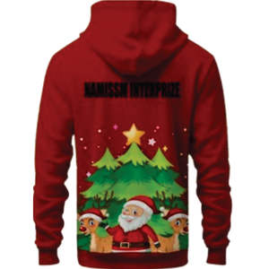 Pulls à capuche en tricot pour homme Namissm Interprize avec impression en relief, design imprimé, polyester/nylon, polaire épais, édition de Noël - Product Image 3