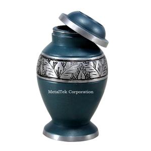 Urna Funeraria Pequeña de Aluminio para Cenizas, con Grabado Floral, Colores Personalizados, Artículos Funerarios, Urnas Conmemorativas - Product Image 4