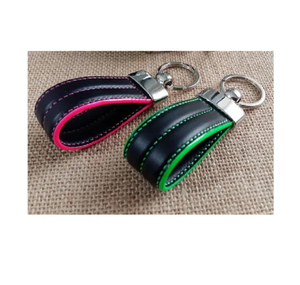 Llavero de cuero personalizado, 2 piezas, correa negra, llavero, llavero de cuero de alta calidad, precio más bajo - Product Image 2