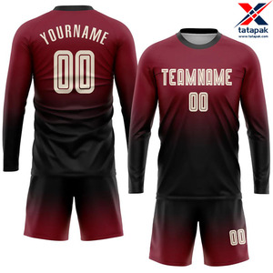 Maillot de football de haute qualité en tissu 100% polyester respirant flexible vêtements d'entraînement d'équipe confortable prix abordable - Product Image 5