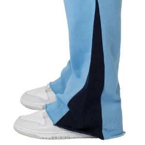 Pantalones de hombre lavados DTG impreso nuevos pantalones acampanados casuales para hombre de buena calidad mejor Color liso hecho a mano pantalón de sudor acampanado - Product Image 5