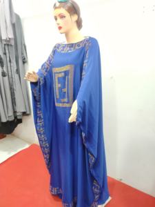 Robe Abaya Musulmane Ramadan Arabe Dubaï Eid Mubarak Mode Femme Robe Abaya Pierre Dorée Vêtement Islamique - Product Image 6