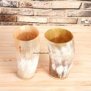 Vente en gros de verre à boire avec corne de Viking Corne en verre de qualité supérieure Verre à boire avec corne haute qualité pour la plage - Product Image 1